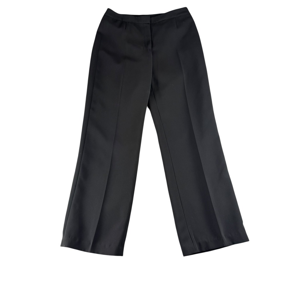 Le Suit Essentials Womens Black Straight Leg Dress‎ Pants High Rise Size 6